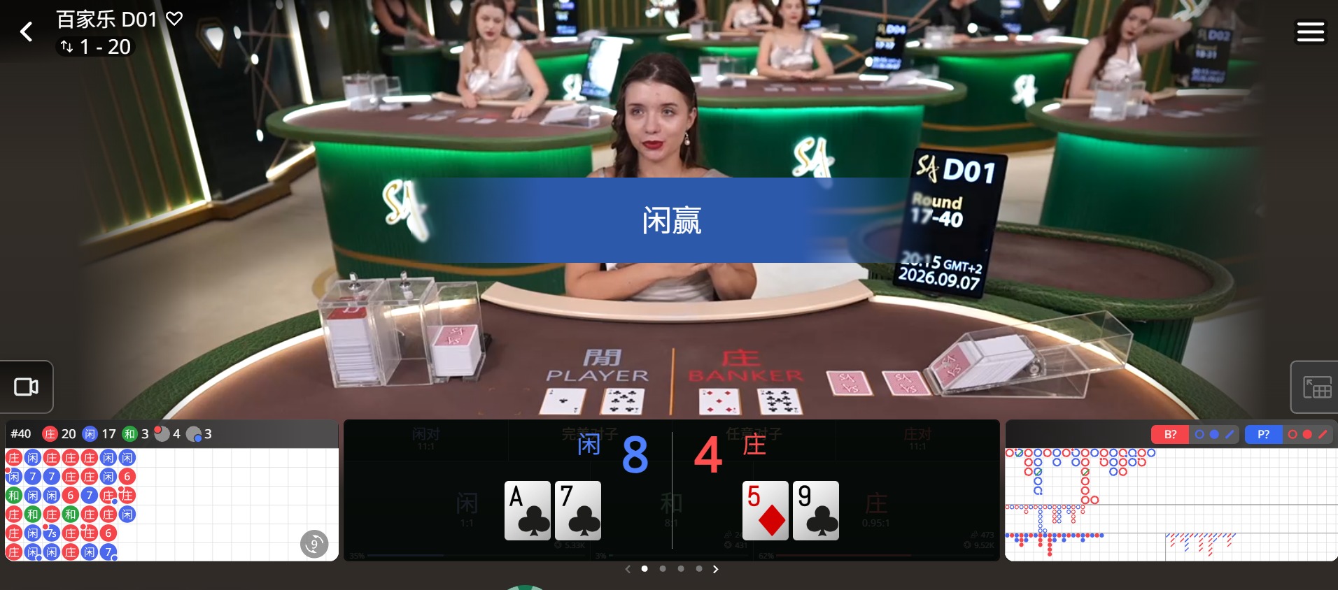 套用實戰打法與注碼策略,立即進入沙龍百家樂真人視訊
